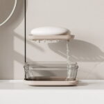 PRETXORVE Travel Soap Case Leakproof Soap Container with Lid Portable Bar Soap Holder for Traveling Transparently Soap Dishes for Bathroom Shower Gym School Campin