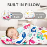 Primlect Nap Mat, 55" x 22" x 2", Thickened Sleeping Bags with Removable Pillow, for Daycare
