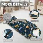 Primlect Nap Mat, 55" x 22" x 2", Thickened Sleeping Bags with Removable Pillow, for Daycare