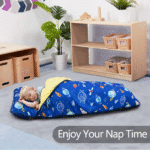 Primlect Nap Mat, 55" x 22" x 2", Thickened Sleeping Bags with Removable Pillow, for Daycare