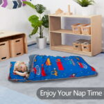 Primlect Nap Mat, 55" x 22" x 2", Thickened Sleeping Bags with Removable Pillow, for Daycare