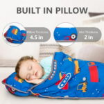 Primlect Nap Mat, 55" x 22" x 2", Thickened Sleeping Bags with Removable Pillow, for Daycare