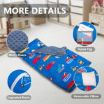 Primlect Nap Mat, 55" x 22" x 2", Thickened Sleeping Bags with Removable Pillow, for Daycare