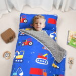 Primlect Nap Mat, 55" x 22" x 2", Thickened Sleeping Bags with Removable Pillow, for Daycare