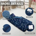 Primlect Nap Mat, 55" x 22" x 2", Thickened Sleeping Bags with Removable Pillow, for Daycare