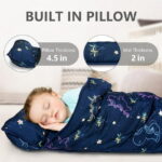 Primlect Nap Mat, 55" x 22" x 2", Thickened Sleeping Bags with Removable Pillow, for Daycare