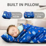 Primlect Nap Mat, 55" x 22" x 2", Thickened Sleeping Bags with Removable Pillow, for Daycare