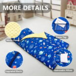 Primlect Nap Mat, 55" x 22" x 2", Thickened Sleeping Bags with Removable Pillow, for Daycare