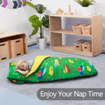 Primlect Nap Mat, 55" x 22" x 2", Thickened Sleeping Bags with Removable Pillow, for Daycare