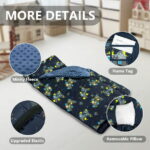 Primlect Nap Mat, 55" x 22" x 2", Thickened Sleeping Bags with Removable Pillow, for Daycare