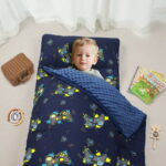Primlect Nap Mat, 55" x 22" x 2", Thickened Sleeping Bags with Removable Pillow, for Daycare