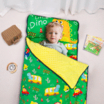 Primlect Nap Mat, 55" x 22" x 2", Thickened Sleeping Bags with Removable Pillow, for Daycare