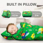 Primlect Nap Mat, 55" x 22" x 2", Thickened Sleeping Bags with Removable Pillow, for Daycare