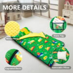 Primlect Nap Mat, 55" x 22" x 2", Thickened Sleeping Bags with Removable Pillow, for Daycare