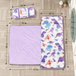 Primlect Nap Mat, 55" x 22" x 2", Thickened Sleeping Bags with Removable Pillow, for Daycare