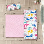 Primlect Nap Mat, 55" x 22" x 2", Thickened Sleeping Bags with Removable Pillow, for Daycare