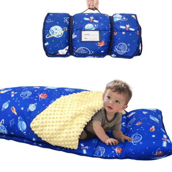 Primlect Nap Mat, 55" x 22" x 2", Thickened Sleeping Bags with Removable Pillow, for Daycare