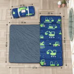 Primlect Nap Mat, 55" x 22" x 2", Thickened Sleeping Bags with Removable Pillow, for Daycare