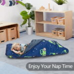 Primlect Nap Mat, 55" x 22" x 2", Thickened Sleeping Bags with Removable Pillow, for Daycare