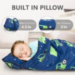 Primlect Nap Mat, 55" x 22" x 2", Thickened Sleeping Bags with Removable Pillow, for Daycare
