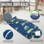 Primlect Nap Mat, 55" x 22" x 2", Thickened Sleeping Bags with Removable Pillow, for Daycare