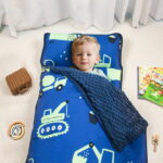 Primlect Nap Mat, 55" x 22" x 2", Thickened Sleeping Bags with Removable Pillow, for Daycare