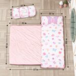 Primlect Nap Mat, 55" x 22" x 2", Thickened Sleeping Bags with Removable Pillow, for Daycare