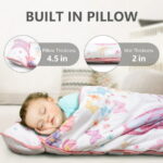 Primlect Nap Mat, 55" x 22" x 2", Thickened Sleeping Bags with Removable Pillow, for Daycare