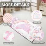 Primlect Nap Mat, 55" x 22" x 2", Thickened Sleeping Bags with Removable Pillow, for Daycare
