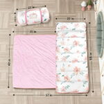 Primlect Nap Mat, 55" x 22" x 2", Thickened Sleeping Bags with Removable Pillow, for Daycare