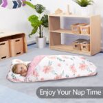 Primlect Nap Mat, 55" x 22" x 2", Thickened Sleeping Bags with Removable Pillow, for Daycare