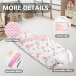 Primlect Nap Mat, 55" x 22" x 2", Thickened Sleeping Bags with Removable Pillow, for Daycare