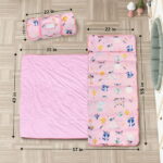 Primlect Nap Mat, 55" x 22" x 2", Thickened Sleeping Bags with Removable Pillow, for Daycare