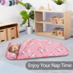 Primlect Nap Mat, 55" x 22" x 2", Thickened Sleeping Bags with Removable Pillow, for Daycare