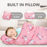 Primlect Nap Mat, 55" x 22" x 2", Thickened Sleeping Bags with Removable Pillow, for Daycare