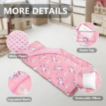 Primlect Nap Mat, 55" x 22" x 2", Thickened Sleeping Bags with Removable Pillow, for Daycare
