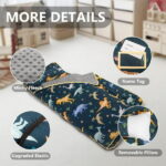 Primlect Nap Mat for Toddlers Aged 1–3, 45" x 22" , Cozy Sleeping Bags with Removable Pillow, for Daycare