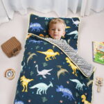 Primlect Nap Mat for Toddlers Aged 1–3, 45" x 22" , Cozy Sleeping Bags with Removable Pillow, for Daycare
