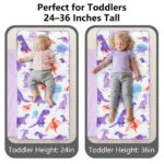 Primlect Nap Mat for Toddlers Aged 1–3, 45" x 22" , Cozy Sleeping Bags with Removable Pillow, for Daycare