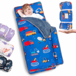 Primlect Nap Mat for Toddlers Aged 1–3, 45" x 22" , Cozy Sleeping Bags with Removable Pillow, for Daycare