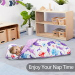 Primlect Nap Mat for Toddlers Aged 1–3, 45" x 22" , Cozy Sleeping Bags with Removable Pillow, for Daycare