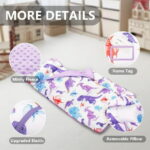 Primlect Nap Mat for Toddlers Aged 1–3, 45" x 22" , Cozy Sleeping Bags with Removable Pillow, for Daycare