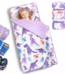 Primlect Nap Mat for Toddlers Aged 1–3, 45" x 22" , Cozy Sleeping Bags with Removable Pillow, for Daycare