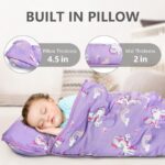 Primlect Nap Mat for Toddlers Aged 1–3, 45" x 22" , Cozy Sleeping Bags with Removable Pillow, for Daycare