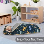 Primlect Nap Mat for Toddlers Aged 1–3, 45" x 22" , Cozy Sleeping Bags with Removable Pillow, for Daycare
