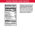 Pringles Sour Cream and Onion Potato Crisps Chips, Lunch Snacks, 12 Count