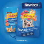 Purina Friskies Dry Cat Food Seafood Sensations With Salmon, Tuna, and Shrimp Flavors, 30 lb Bag