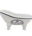QIAOIDEA Vintage White Clawfoot Bathtub Soap Dish for Bathroom Shower Kitchen,LE BAIN