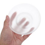 QIFULL Bathroom Soap Dishes Multi Glass 1Pack 4.3x4.3x1.5in