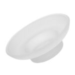 QIFULL Bathroom Soap Dishes Multi Glass 1Pack 4.3x4.3x1.5in